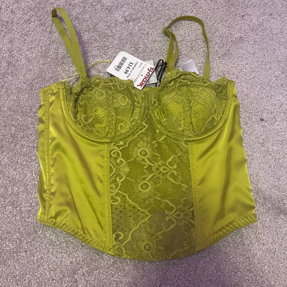 Green Corset top